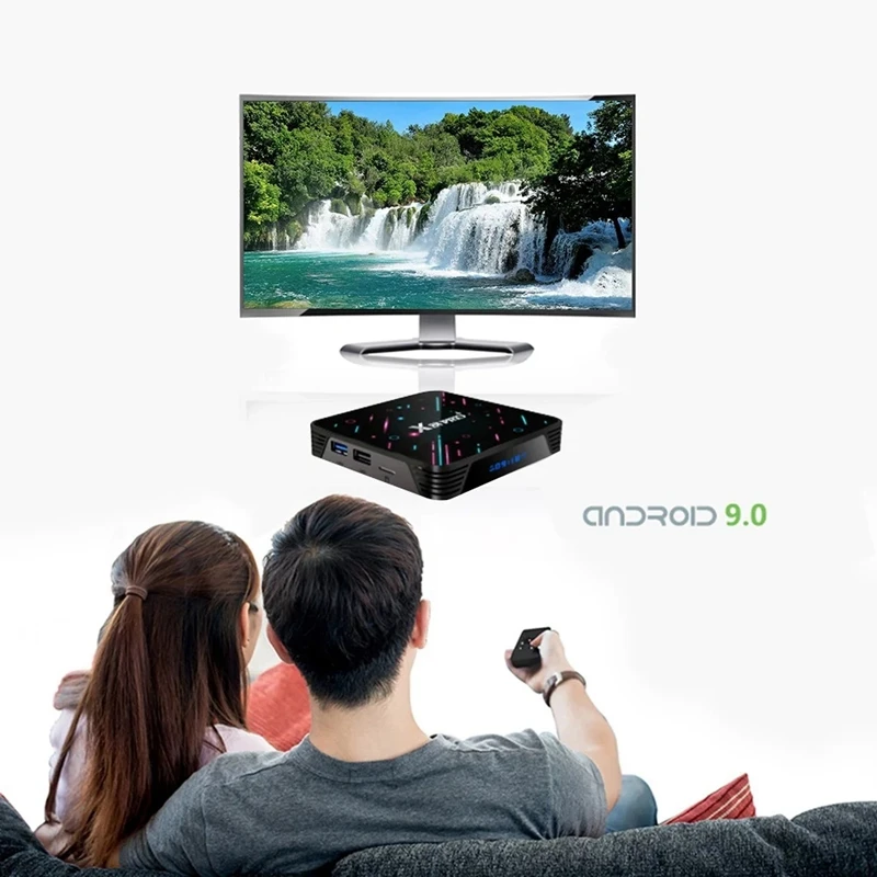 X88 PRO PLUS Android 9 0 Smart TV Box UHD 4K медиаплеер RK3368 4 ГБ/32 ГБ 2 4G/5G двухдиапазонный WiFi BT4.0 100 м LAN