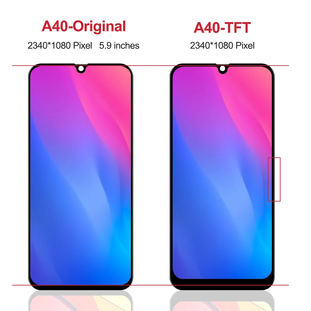 ЖК дисплей A40 для Samsung Galaxy A405F сменный с сенсорным экраном и дигитайзером A405FN