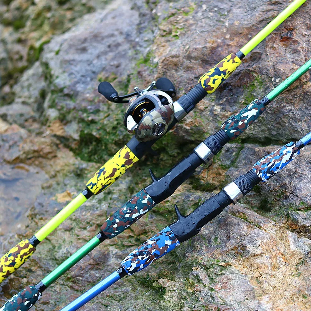 Удочка спиннинг литье Муха Сверхлегкий Карп карбоновая Pesca ручная Приманка Фидер полюс шестерни Камуфляж Мини Путешествия серфинг 1,5 м 1,8 м