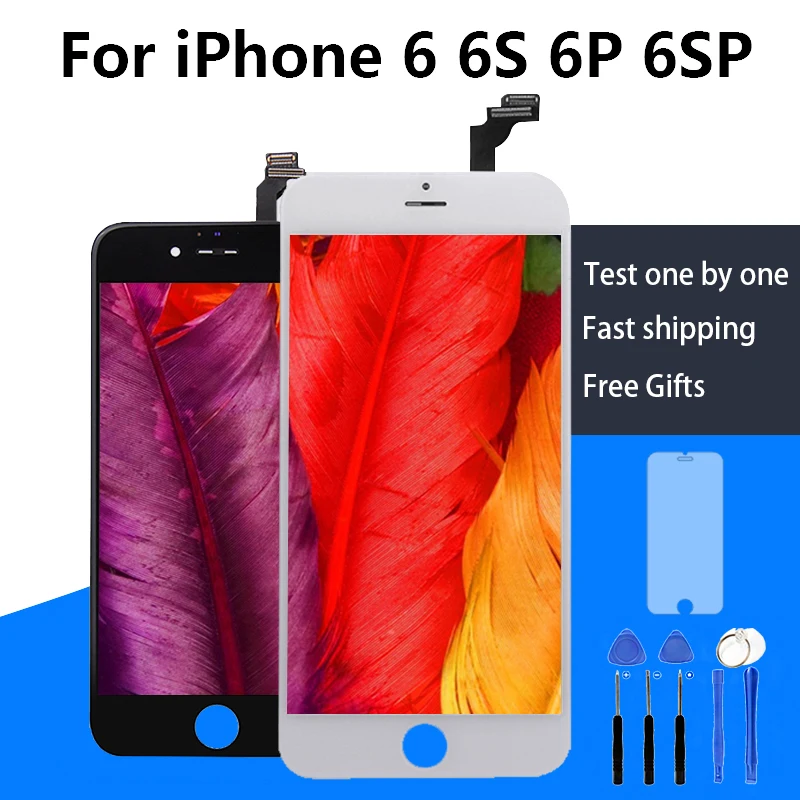 Высокое качество AAA для iPhone 6S 6 Plus ЖК-дисплей экран 3D сенсорный дигитайзер сборка Замена Pantalla для iPhone 6S Plus ЖК