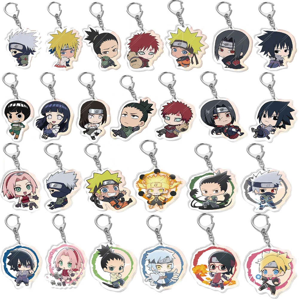 

Оптовая продажа, акриловый аниме брелок Narutos, Uchiha Sasuke Hatake Kakashi, мультяшная фигурка, подвеска, подвеска, ювелирные изделия