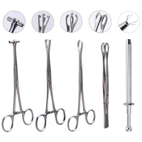 1pc surgical steel body piercing plier clamp different open shape tweezers forceps professional navel nose septum piercing tool