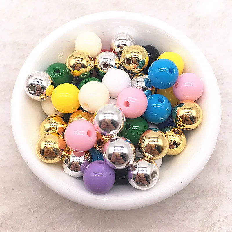 Горячая Распродажа 6/8/10/12 мм Золотые/серебряные/красные акриловые зеркальные