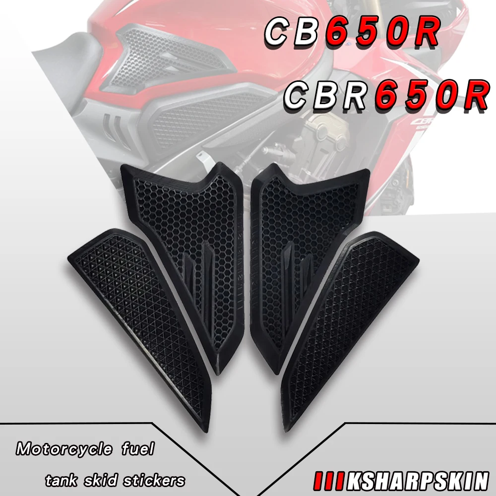 

For HONDA CBR650R CB650R cbr 650r cb 650r Motorcycle sticker Non-slip Side Fuel Tank Stickers 3D Protection tank Anti-skid Decal