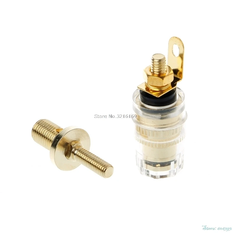 For 1 Pair 4mm Binding Post Terminal Speaker Test Banana Plug Socket Connector Amplifier Promotion | Строительство и ремонт