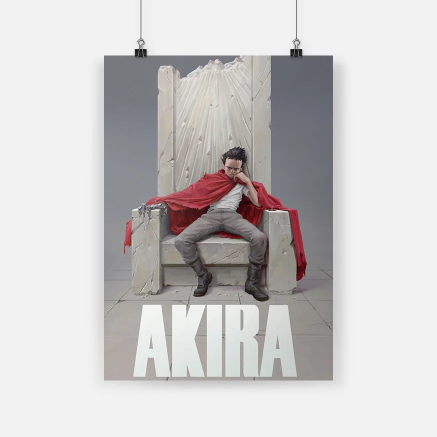 Постер Akira из аниме тцуо Шима холщовая живопись настенное искусство декор для