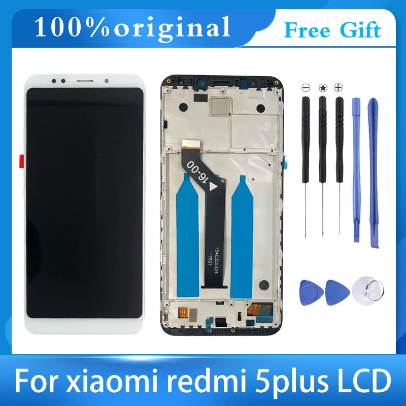 10 сенсорный ААА + чехол накладка для Redmi 5 Plus ЖКД экран Snapdragon 625 Xiaomi ЖК дисплей с