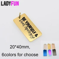 10pcs be yourself and dont apologize charms be yourself charm stainless steel laser charms diy pendant for jewelry making