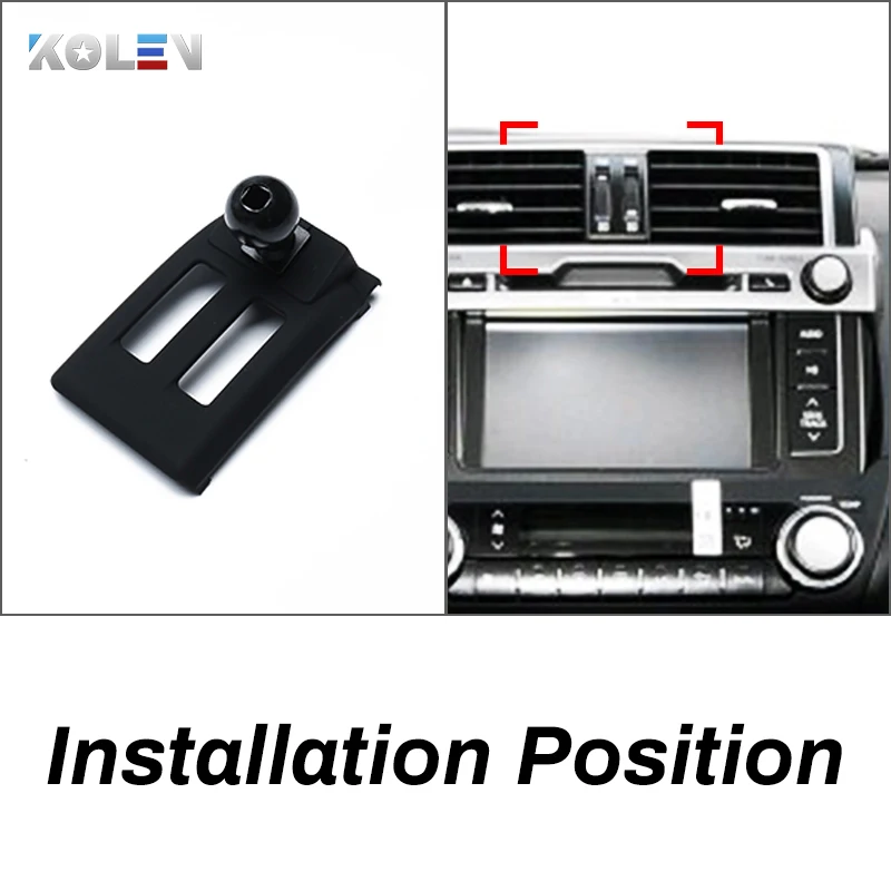 car mobile phone holder for toyota prado 2014 2015 2016 2017 accessories auto gravity gps stand special mount navigation bracket free global shipping