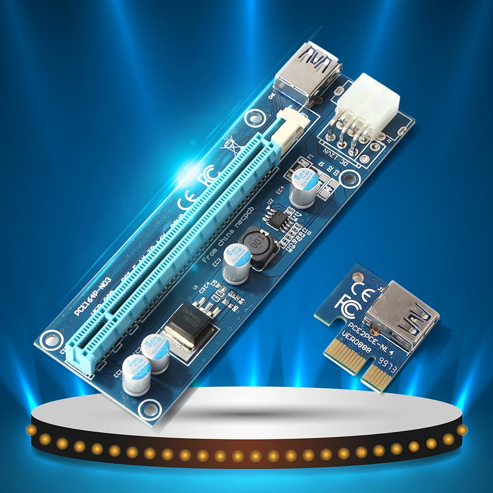 

USB 3,0 PCI-e BTC горнодобывающая промышленность Экспресс 1X для 16X адаптер 6Pin PCI-e Мощность 6Pin копания карты Компьютерные кабели и разъемы