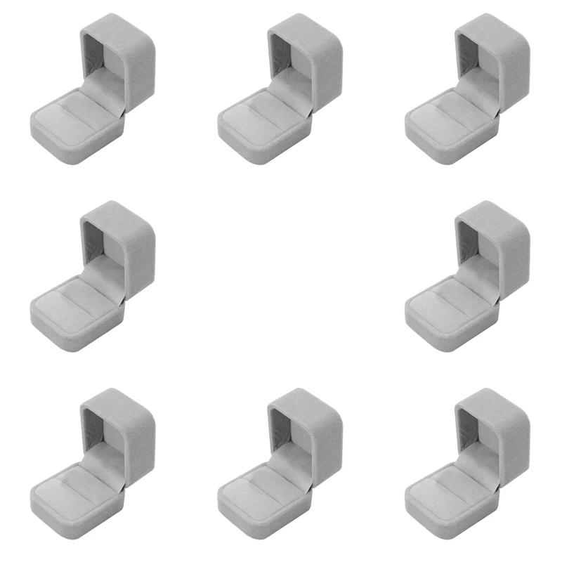 

Фланелевая шкатулка 8 шт., шкатулка для украшений, шкатулка для колец, шкатулка для ожерелья