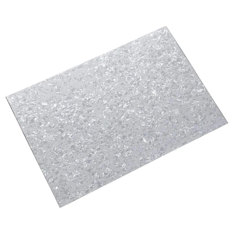 3Ply ПВХ с Бас-Гитара накладку Материал лист DIY Untrimmed 16.9X11.4X0.09 жемчужно-белый | Спорт