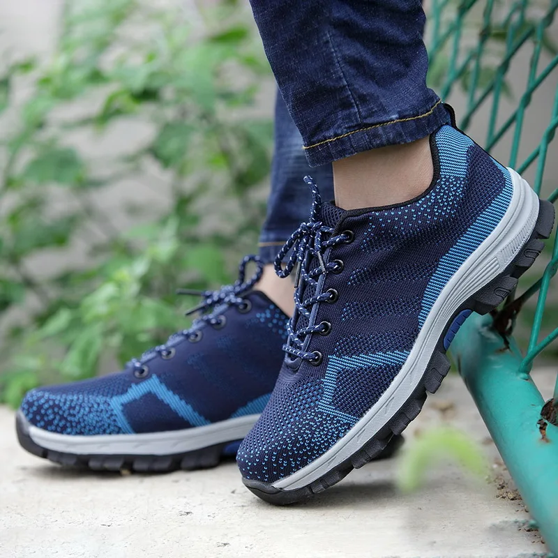 Красивые модные рабочие кроссовки мужские Модные Нескользящие