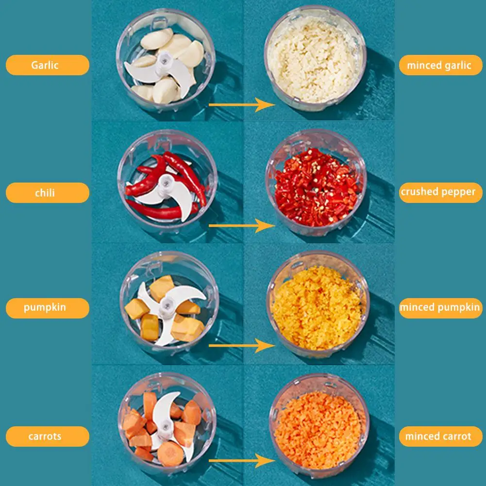 100 мл Мини электрическая чесночная Мельница USB зарядка измельчитель пресс