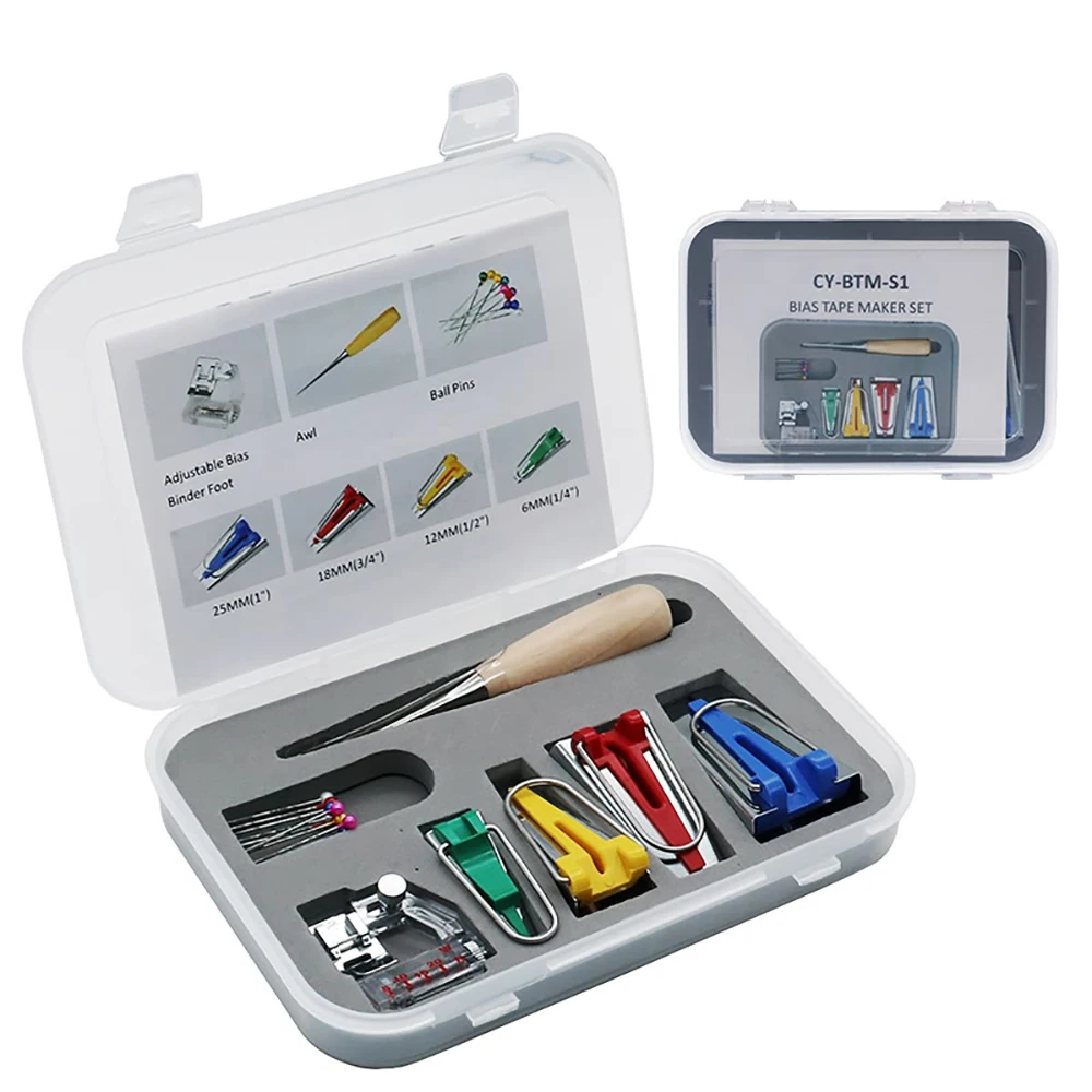 Прочный швейный инструмент новинка набор для обвязки ткани лент зажимы