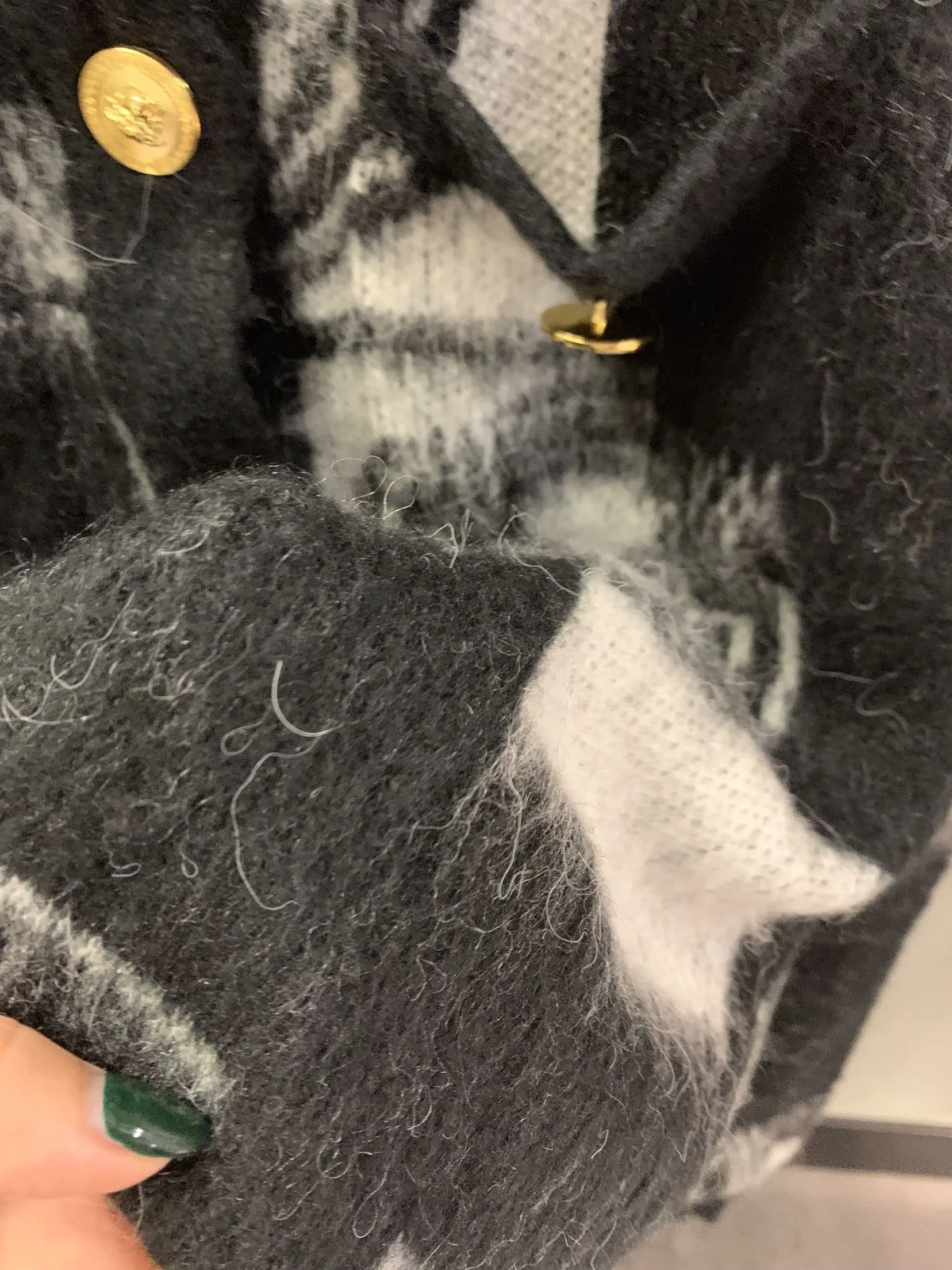 

Mohair 2020 Autumn and Winter goth dark Plaid Geometric Pattern Knitted Cardigan gothic sweater designer luxury woman clothing