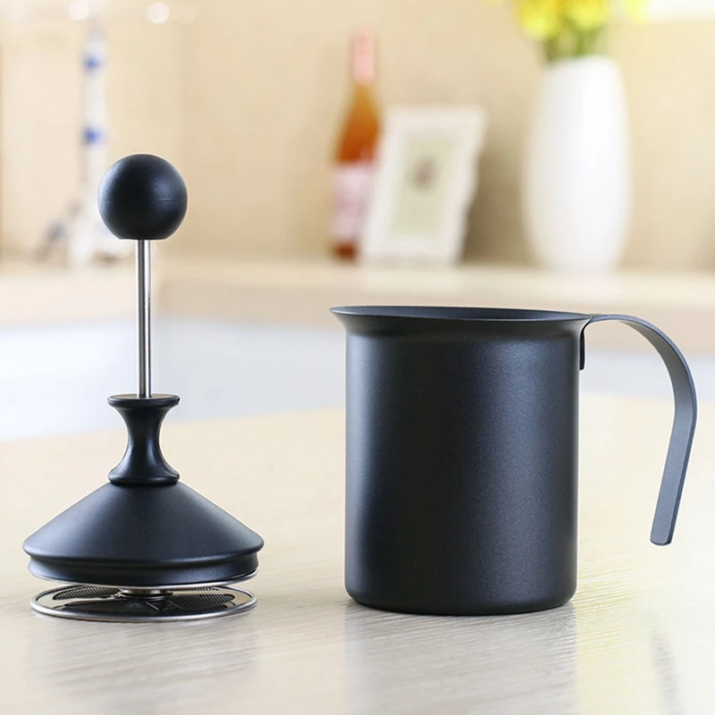 

Manual Milk Frother Stainless Steel Cappuccino Milk Creamer Milk Foam Mesh Coffee Foamer Creamer Kitchen Appliance
