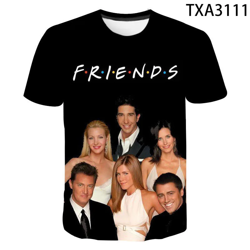 

New 2021 Summer Friends Tv Show Printed 3D T Shirts Casual Streetwear Boy Girl Kids Fashion Cool Men Women Children Cotton Tops