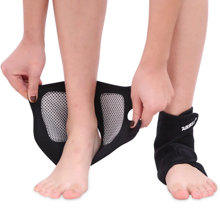 

AOLIKES 1 Pair Self-heating Tourmaline Magnet Ankle Support Brace Sport Safety Foot Injury Protector Winter Warm Heath Care