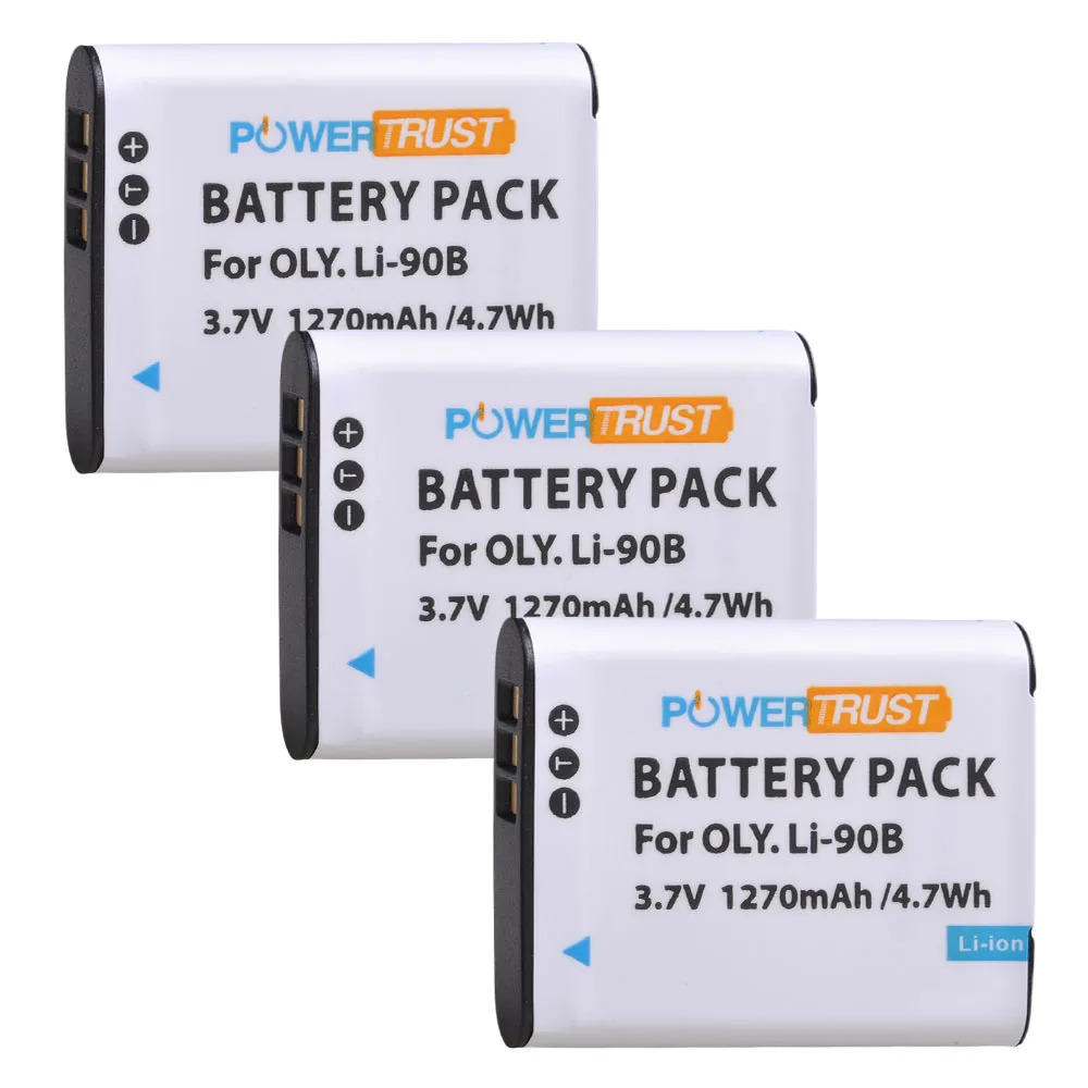 3Battery 2 шт LI-90B LI 90B LI90B LI-92B батарея для камеры Olympus Tough TG-5 tg-трекер SH-1 SH-2 SP-100 IHS Tough TG-1 iHS TG-2 iHS - Цвет: 3Battery