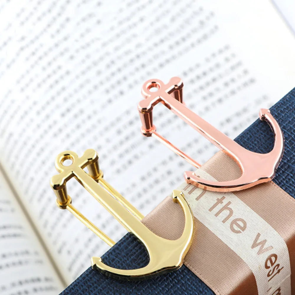 

Creative Bookmarks Metal Anchor Bookmark Page Holder Clip for Students Book Read Graduation Gifts School Stationery Office