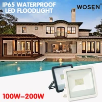 100w 200w outdoor led flood light projector lighting ac 220v 240v street spotlight floodlight lamp waterproof ip65 exterior