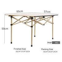 big folding camping table portable aluminum lightweight