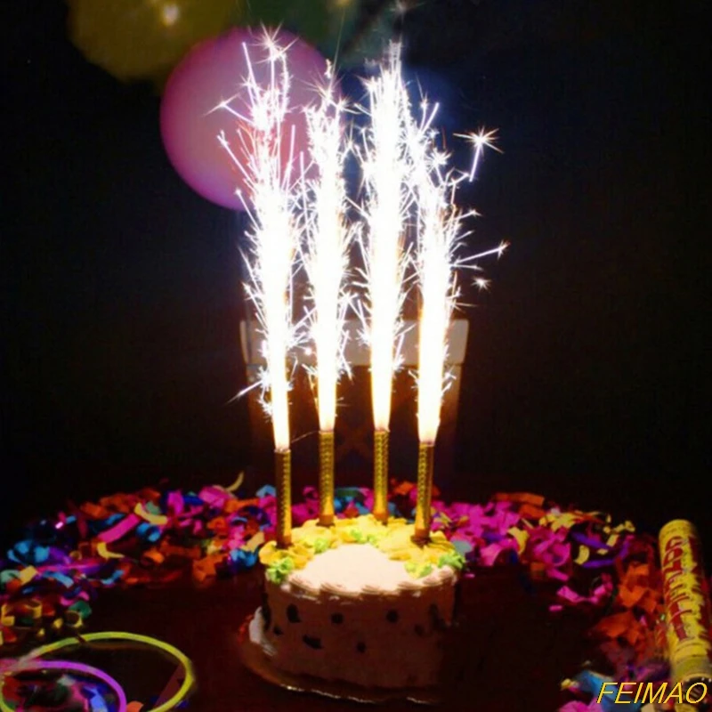 

6 Pcs/Bag Multicolor Birthday Cake Candles Bar Festival Party Firework Candle
