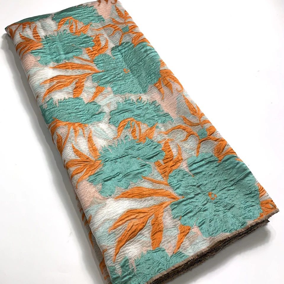 

Новейшая африканская кружевная ткань 2022, Высококачественная жаккардовая ткань с вышивкой, французская нигерийская кружевная ткань для платья VM5048