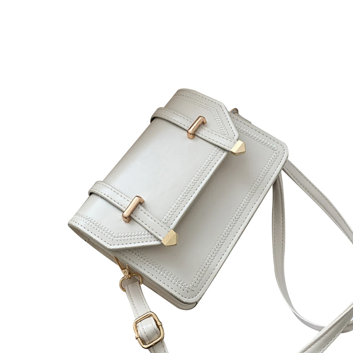 

Female Small Solid Color Square Bags Women Wear-resistant Portable Crossbody Bag Lightweight PU Leather Shoulder Bag Flap
