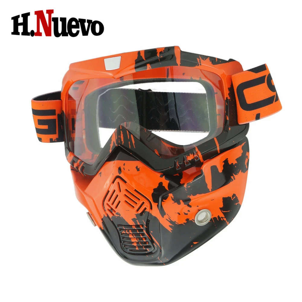Камуфляжный стиль полная маска для лица очки съемная дышащая мотоциклетная Байк
