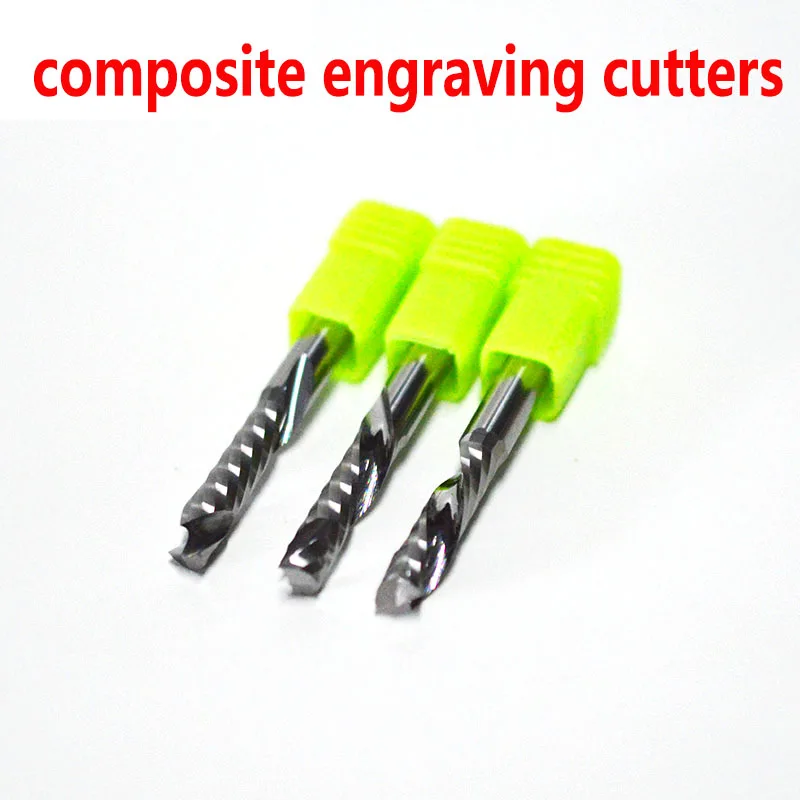 

2Pcs 6X22MM Up & Down Cut One Single Spiral Flute Carbide CNC Mill Milling Tools, Milling Cutting Tools Router Bit