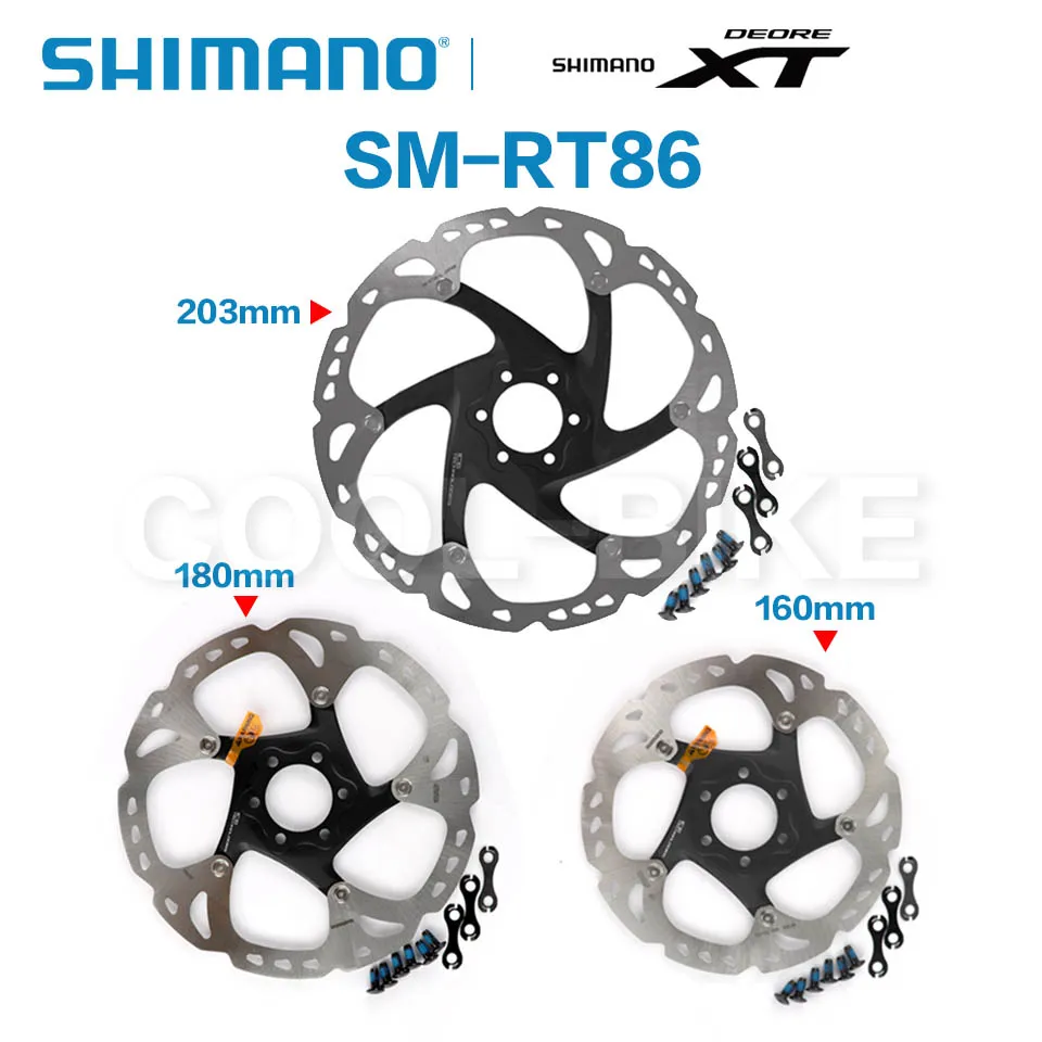Тормозной диск SHIMANO XT SM RT86 для горных велосипедов 6 болтов M8000 160 мм 180 | Спорт и