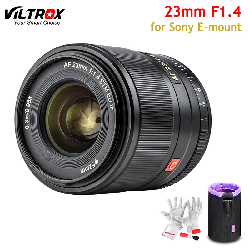 Объектив VILTROX 23 мм F1.4 E-Mount компактный объектив с автофокусом и большой диафрагмой