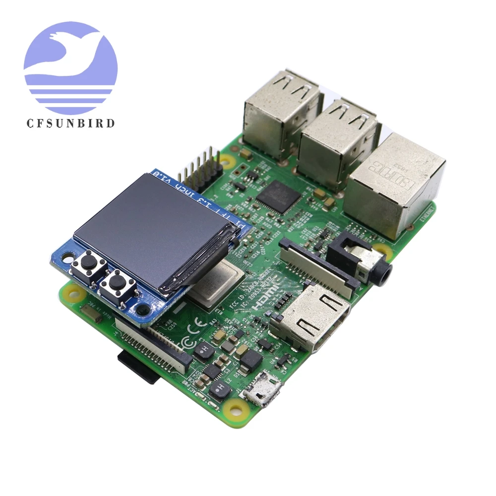 Mini Pi PiOLED TFT 1 3 дюймов 240x240 дополнительный OLED SPI интерфейс для Raspberry - купить по