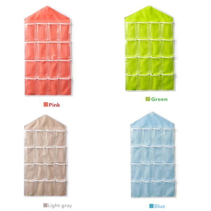 16 карманов прозрачная подвесная сумка для хранения косметики сумки игрушек