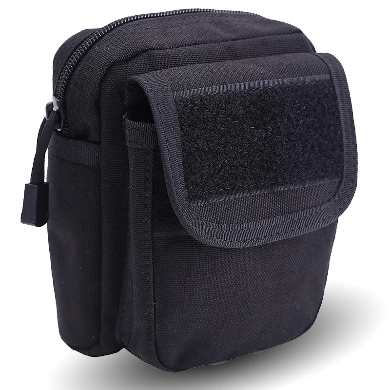 black 1000D Тактический Molle Чехол охотничий аксессуар EDC сумка Военная поясная сумка для использования на открытом воздухе сумка гаджет устройство разделитель пакет - Цвет: black
