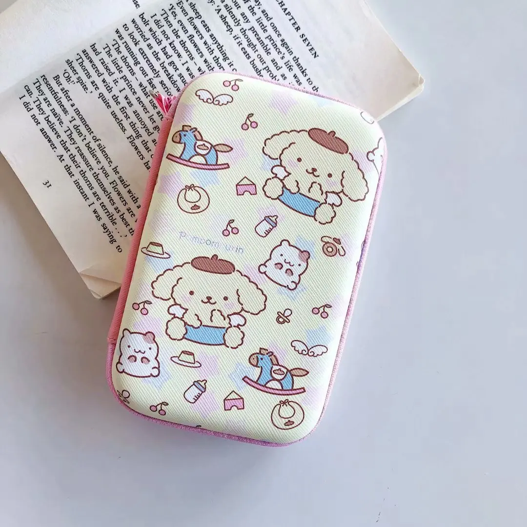 Мультфильм Микки наушники с «молнией» чехол портативная коробка для наушников PU кожаный мобильный силовой мешок защитный USB кабель Органайзер портмоне - Цвет: 06