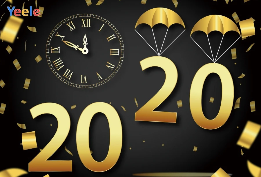 Yeele новогодние часы 2020th портрет День Рождения украшения фотографический фон для