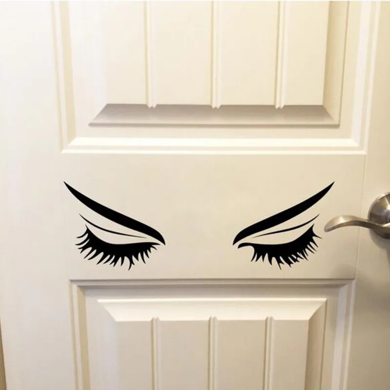 Настенная Наклейка на стену с изображением ресниц Good night наклейка для спальни