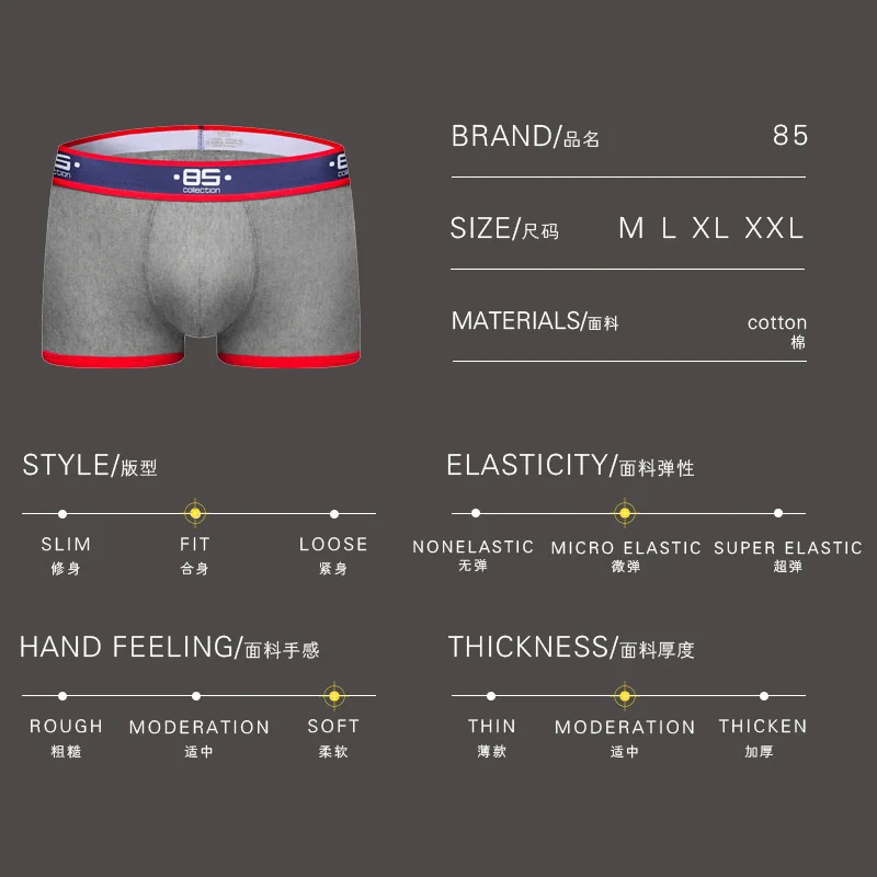 

Hot sale Underwear New Men Boxers Cotton Print Male Soft Boxer Shorts Sexy Men's Underpants Hot Sale Panties 1 PCS