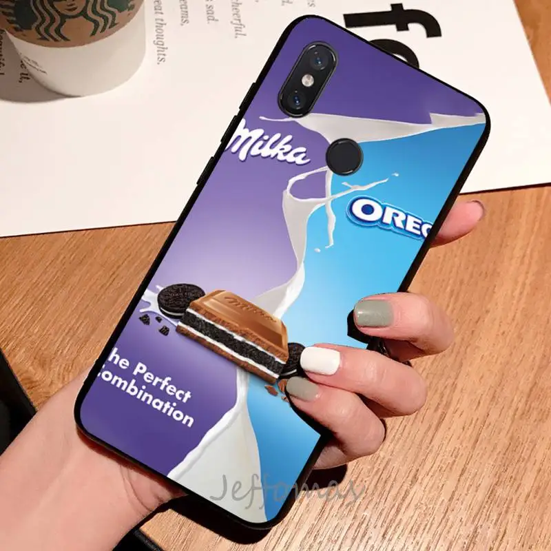 

Chocolate Milka funny design pattern soft tpu shell cover Phone Case For Xiaomi Redmi note 7 8 9 t max3 s 10 pro lite