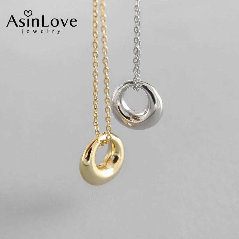 Женское ожерелье из серебра 925 пробы с круглыми ключицами | Украшения и