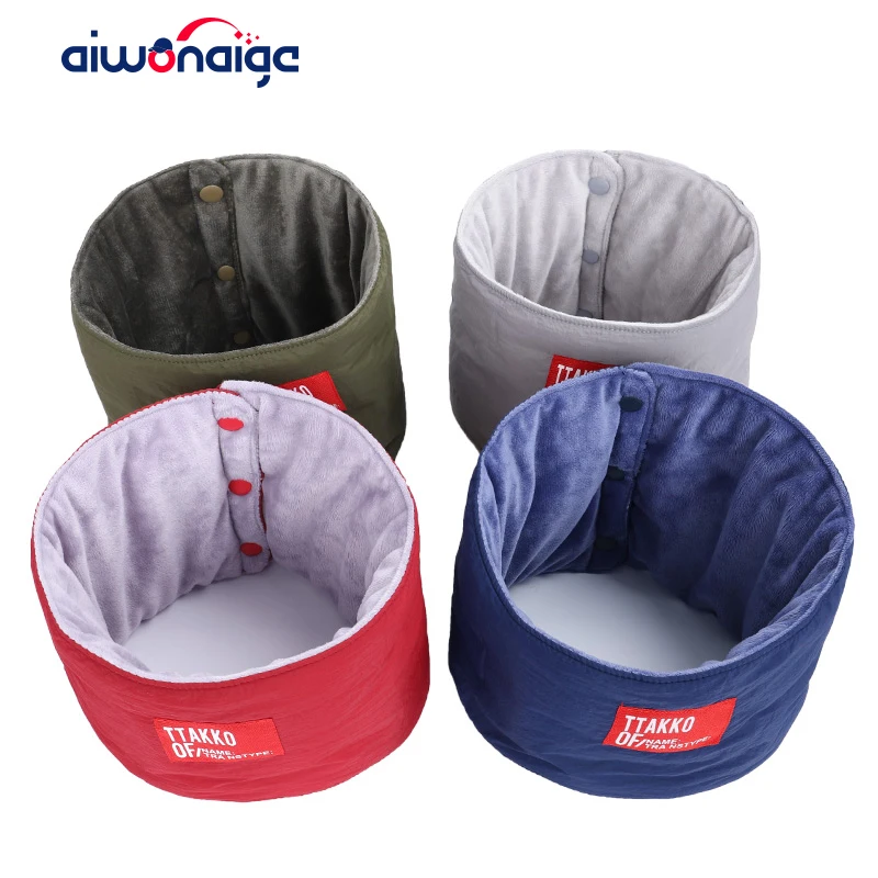 2019 сплошной цвет ярлык с буквами шарф женский зимний плюс бархат толстый теплый