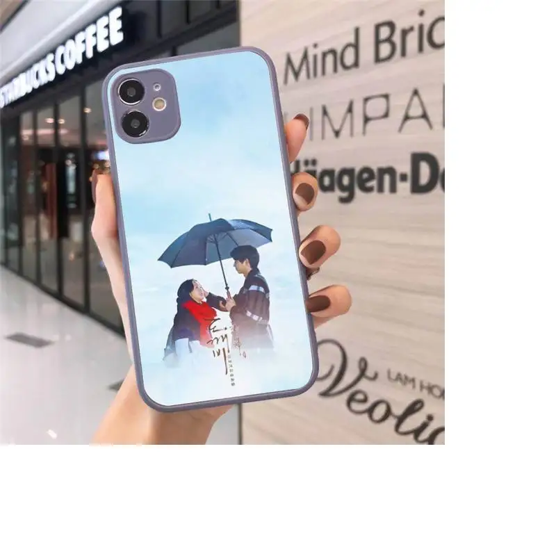 

Goblin Korean Drama Phone Case For iPhone 12 11 Mini Pro XR XS Max 7 8 Plus X Matte transparent Gray Back Cover