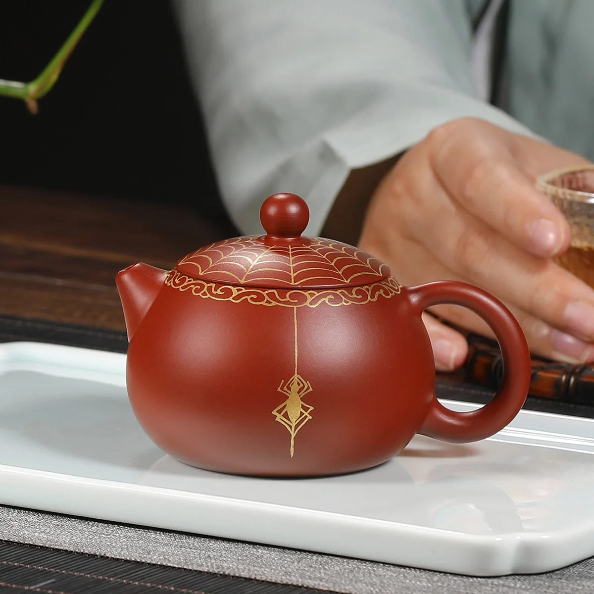 

★Оригинальный чистый ручной заварочный чайник Yixing, чайник dahongpao tea kungfu bead сетки для красоты