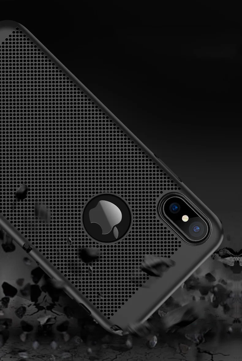 Ультра тонкий телефон чехол для iPhone 6 6s 7 8 Plus теплоотвод Чехол Жесткий ПК 5 5S SE X XS