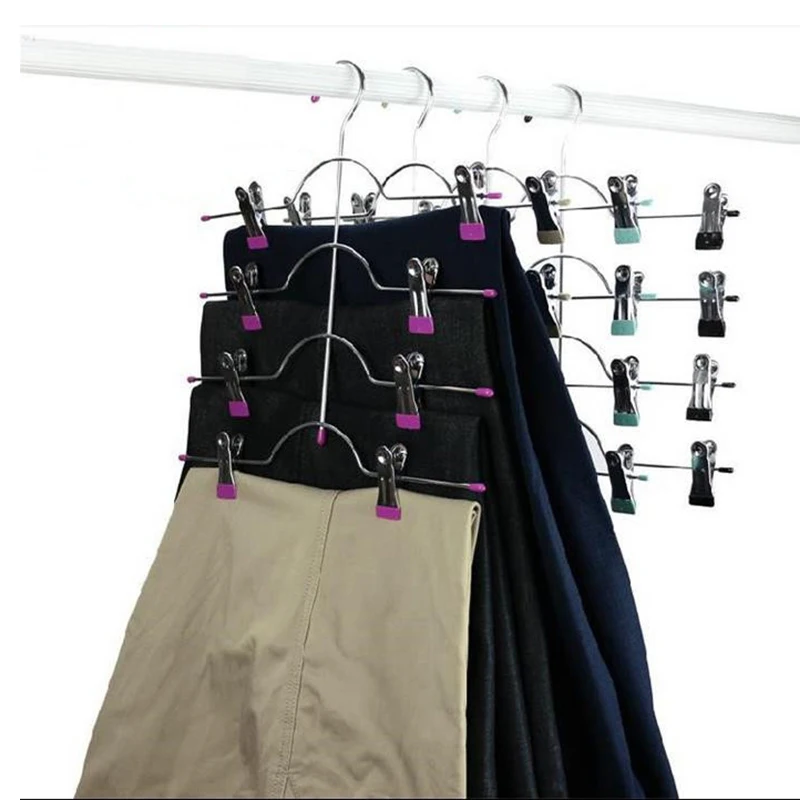 4 слойные многофункциональные вешалки для одежды из нержавеющей стали хранения
