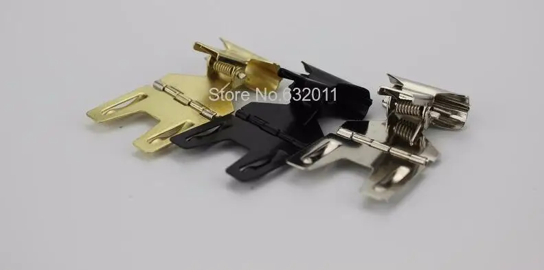 Черный серебристый из золотистого металла держатель знака зажима Pop этикетки