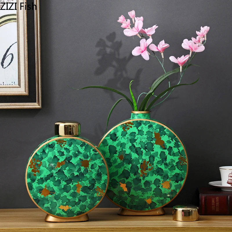 

Современная искусственная ваза ручной росписи для алтаря, поделки, Цветочный цвет, настольное украшение для крыльца, настольное украшение